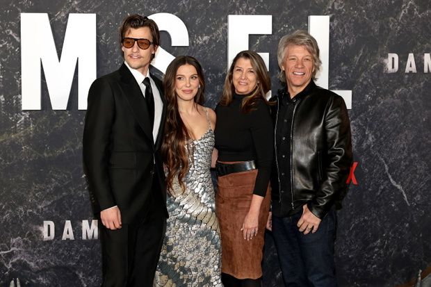 Jake Bongiovi, Millie Bobby Brown, Dorothea Hurley, Jon Bon Jovi