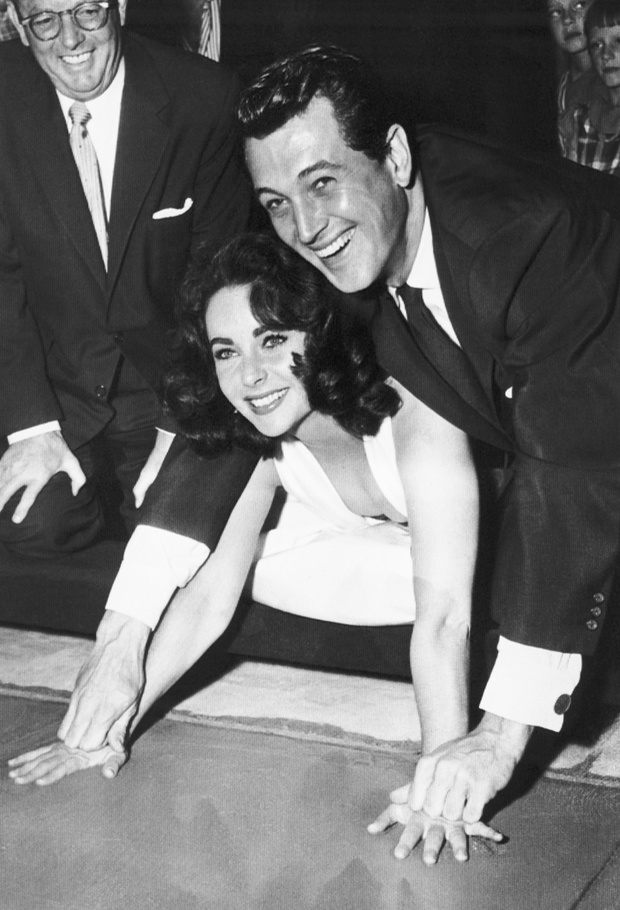 Elizabeth Taylor With Rock Hudson