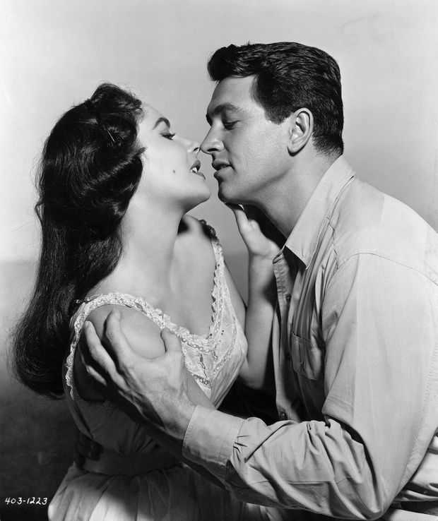Elizabeth Taylor and Rock Hudson in Giant