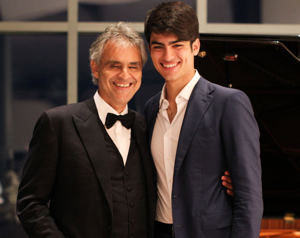 GettyImages-476427778, Andrea Bocelli, Matteo Bocelli