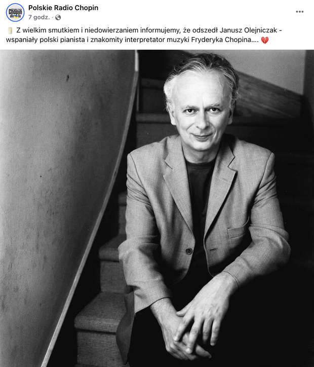 Janusz Olejniczak nie żyje