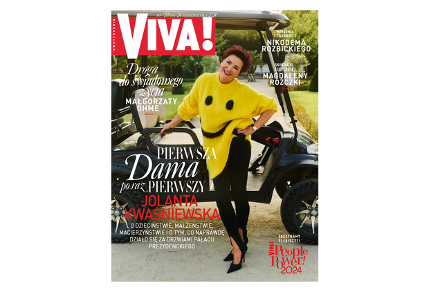 Jolanta Kwaśniewska, sesja dla magazynu „VIVA!”, październik 2024, VIVA, 20/2024, okładka