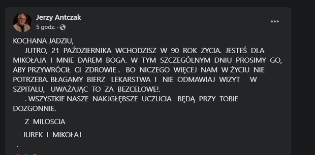 Jerzy Antczak, Jadwiga Barańska, FB