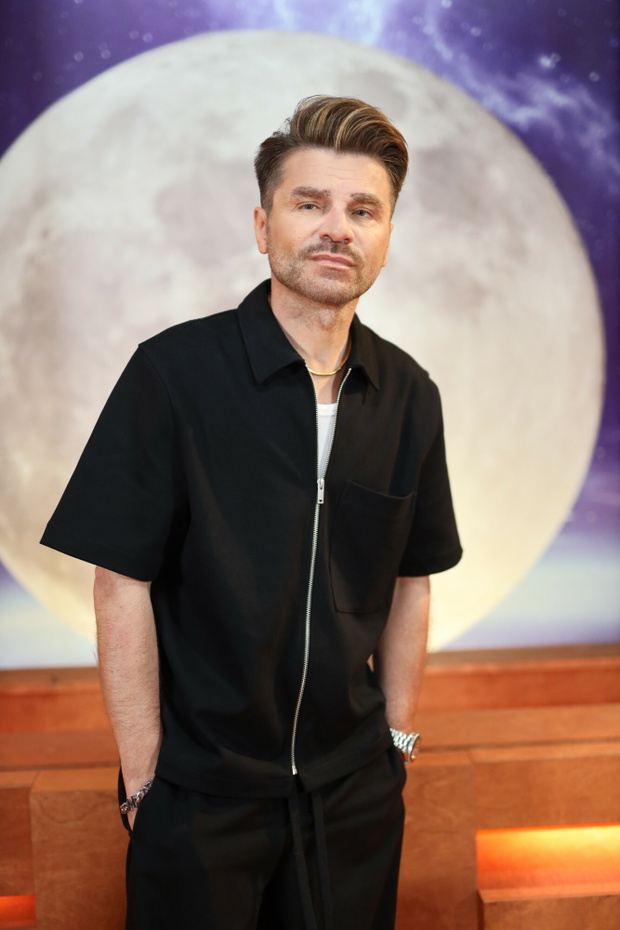 Łukasz Zagrobelny, 15.05.2024 Warszawa, Nagranie programu "Moontalk" telewizji Active Family.