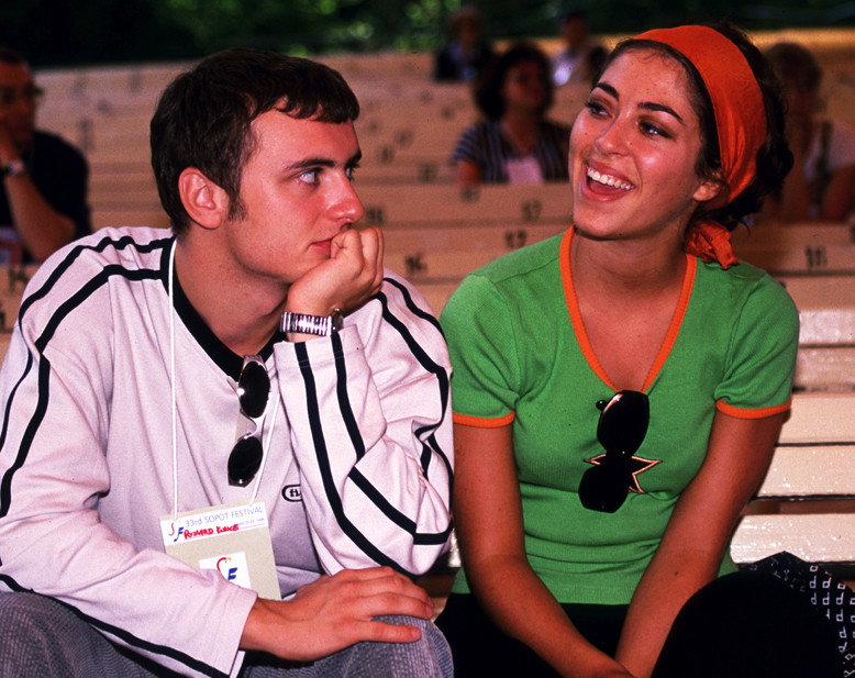 Ryszard Kunce i Natalia Kukulska, festiwal w Sopocie, 1996 rok, jamnik - otwarciowe