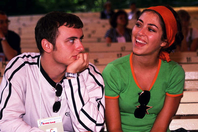 Ryszard Kunce i Natalia Kukulska, festiwal w Sopocie, 1996 rok, jamnik - otwarciowe