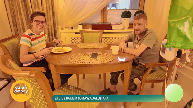 Tomasz Jakubiak, Anastazja Jakubiak w domu.
