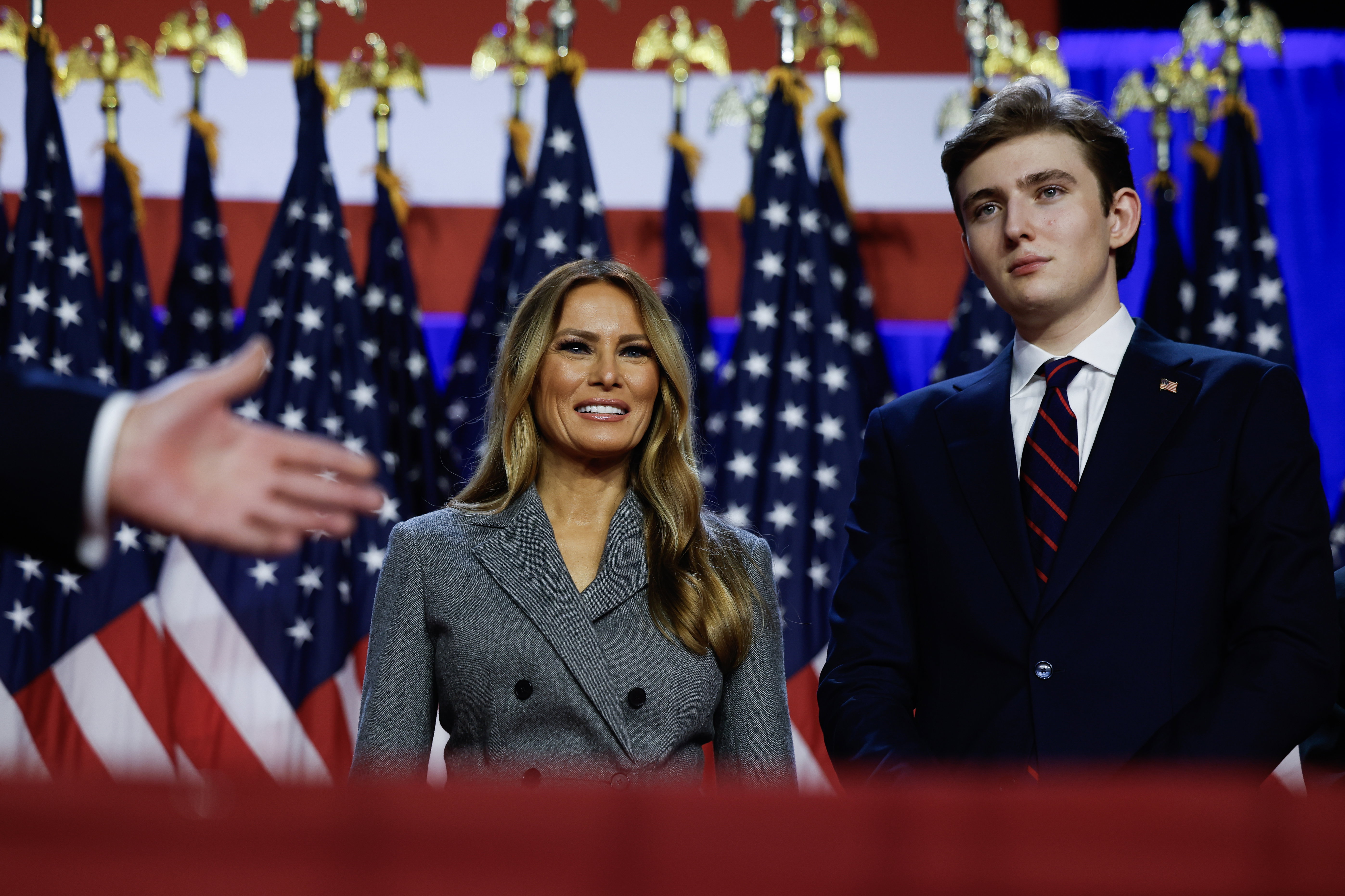 Melania Trump, Barron Trump, West Palm Beach, Floryda, 06.11.2024 r.