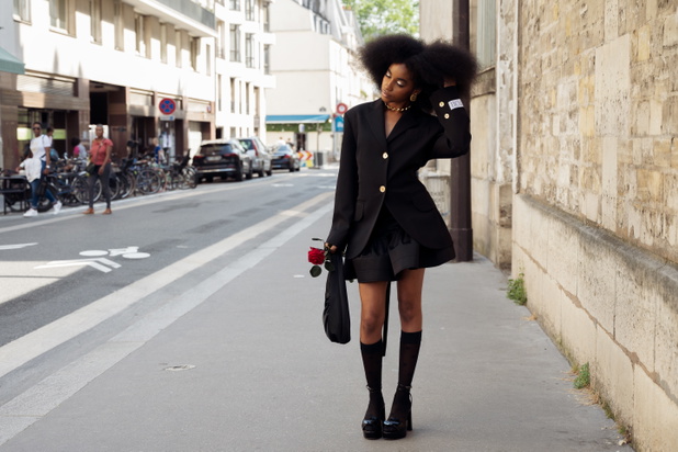 Street Style - Paris Fashion Week - Haute Couture Fall/Winter 2024/2025 - Day Four