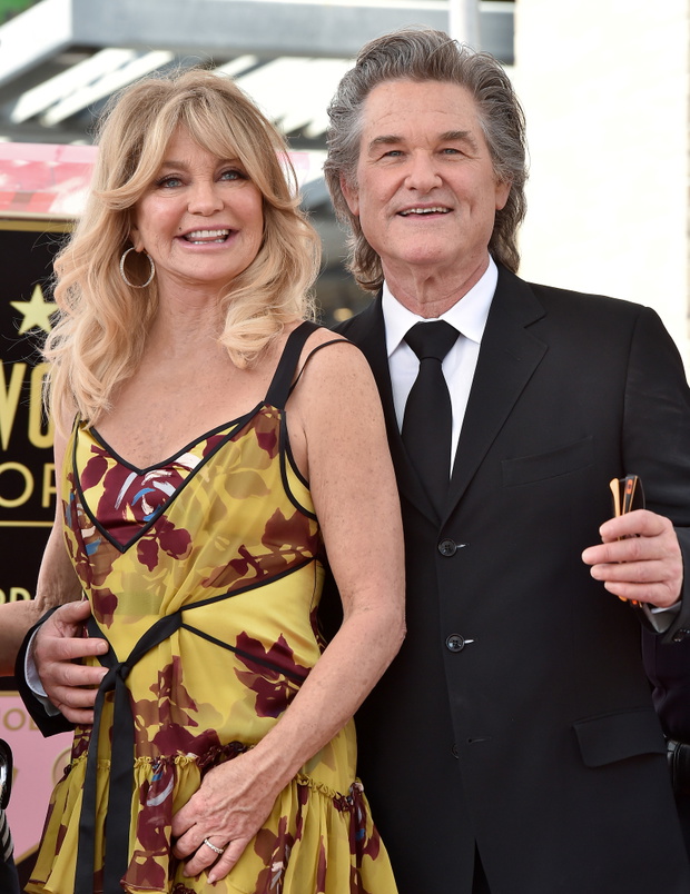 Goldie Hawn And Kurt Russell Honored With Double Star Ceremony On The Hollywood Walk Of Fame