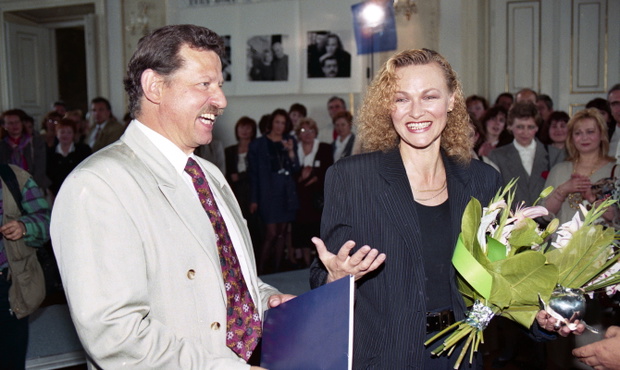 Piotr Loretz i Edyta Geppert podczas gali wrêczenia statuetek