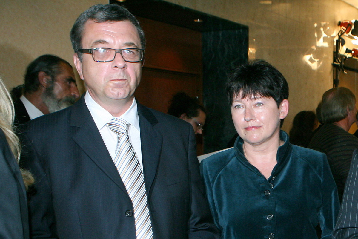 Grzegorz Miecugow z żoną, 2006