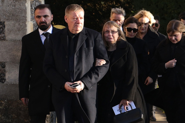 Pogrzeb Liama Payne'a. Karen Payne i Geoff Payne