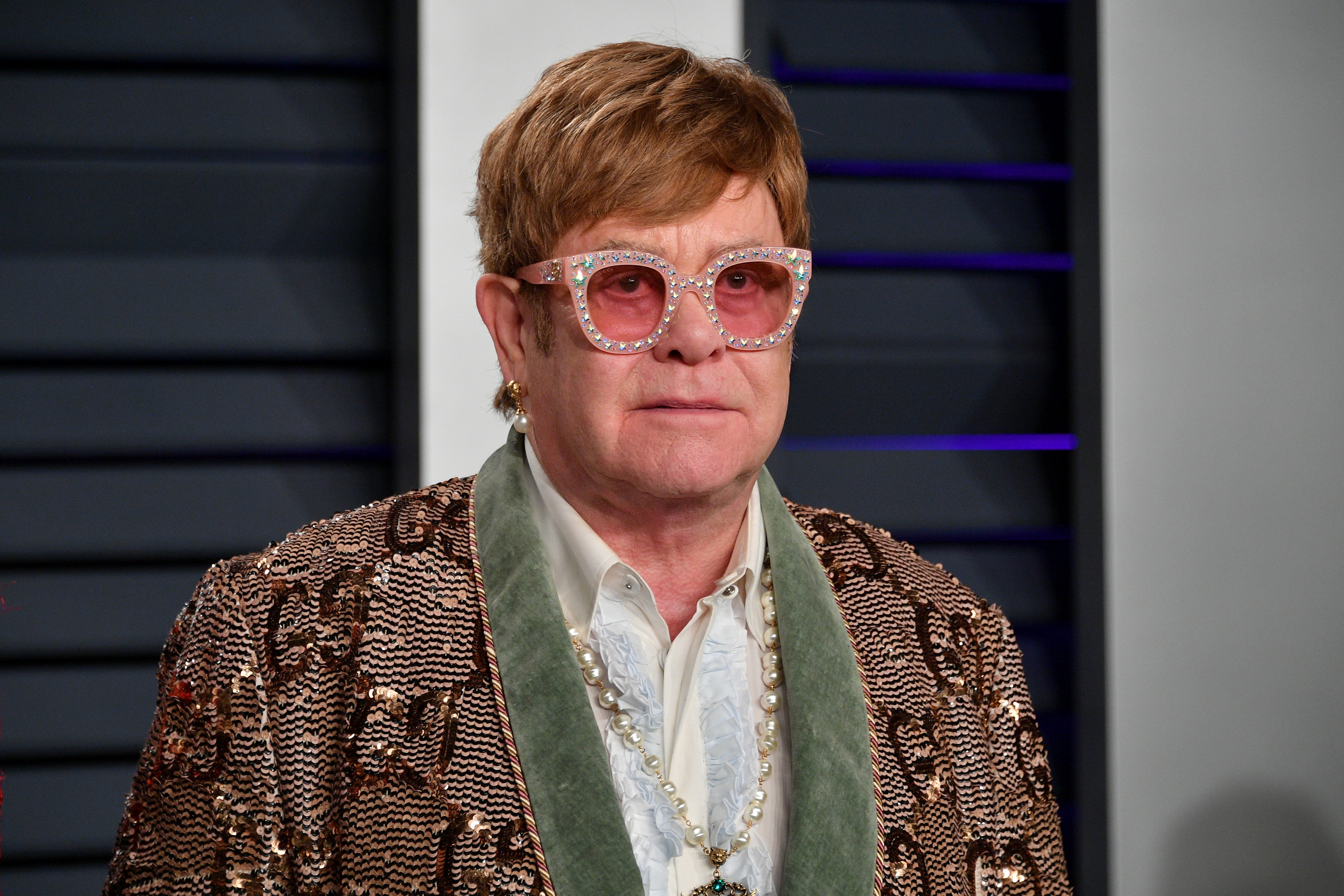 Elton John, Vanity Fair Oscar Party, Beverly Hills, 24.02.2019 rok