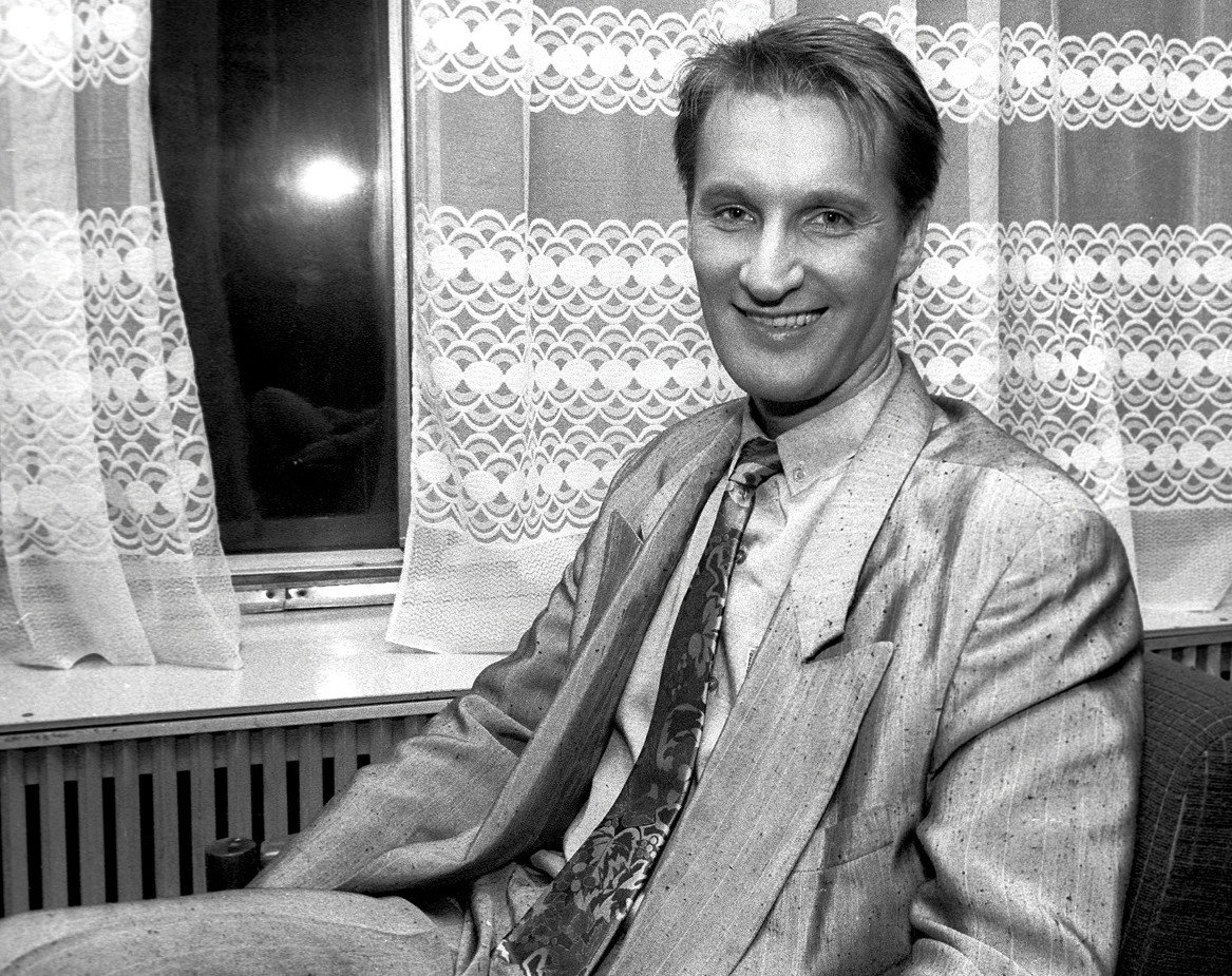 Sławomir Siejka, dziennikarz, prezenter telewizyjny, Warszawa, 09.10.1993 rok