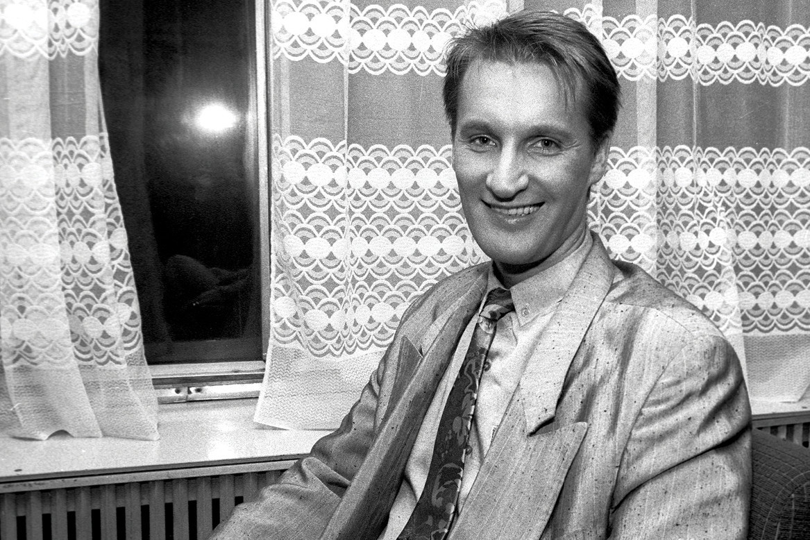 Sławomir Siejka, dziennikarz, prezenter telewizyjny, Warszawa, 09.10.1993 rok