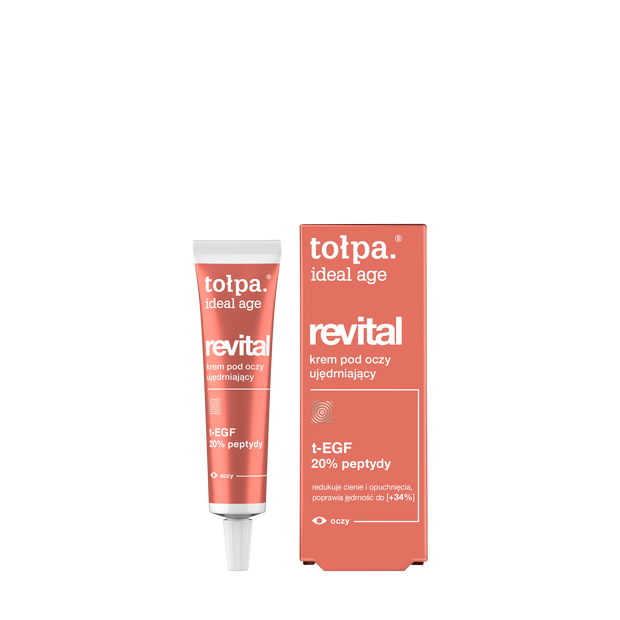 tołpa ideal age revital krem pod oczy ujędrniający cena ok. 57 zł (10 ml) tubka + kartonik