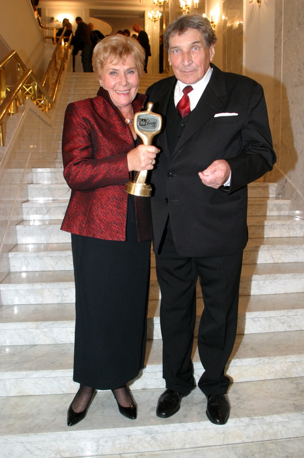 Teresa Lipowska z mezem Tomasz Zaliwski