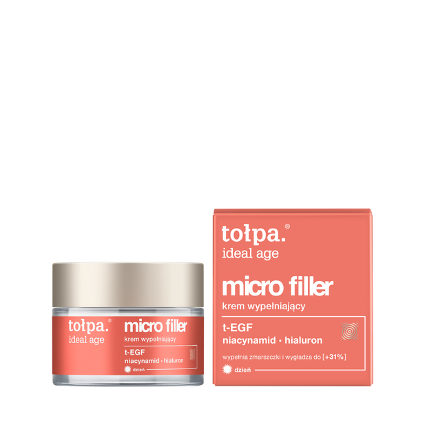 tołpa ideal age micro filler krem wypełniający cena ok. 60 zł (50 ml) słoik + kartonik