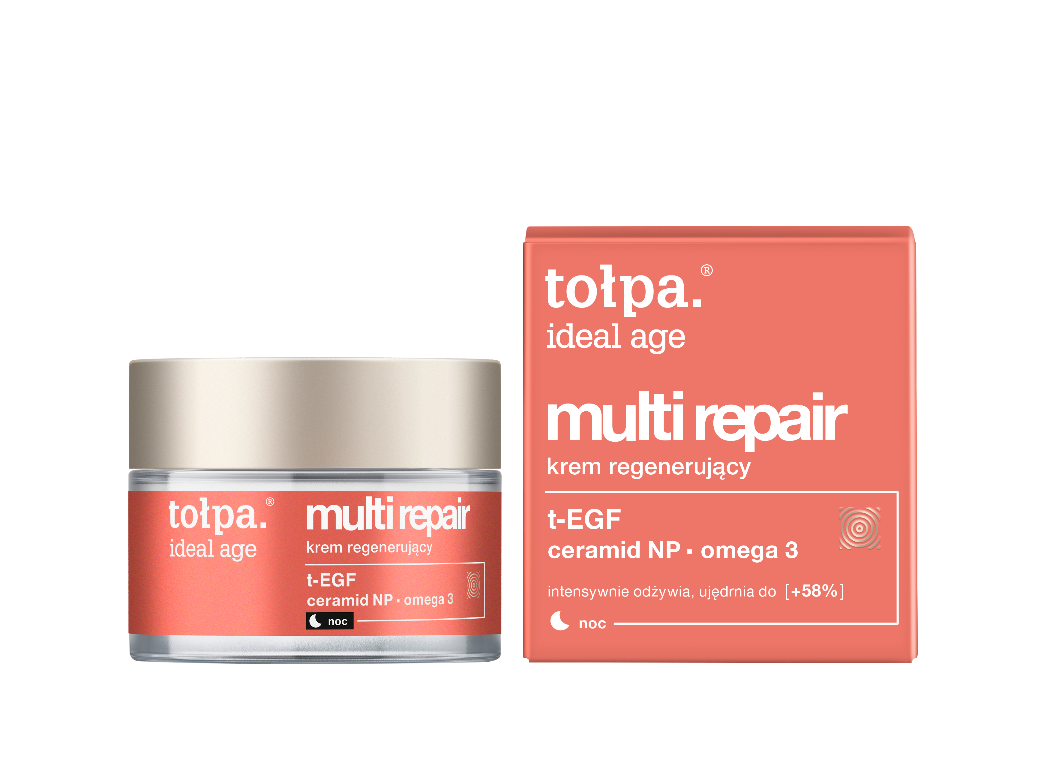 tołpa ideal age multi repair krem regenerujący cena ok. 60 zł (50 ml) słoik + kartonik
