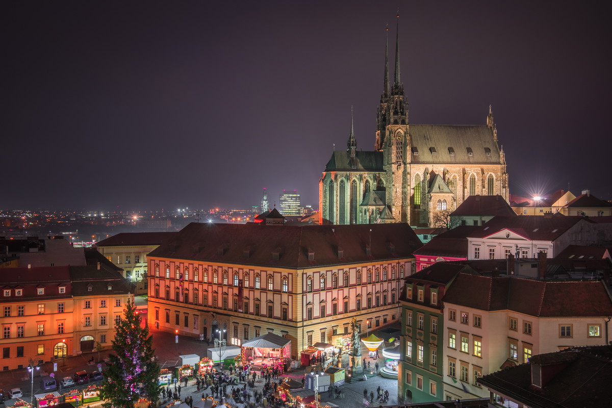 Brno w czasie świąt
