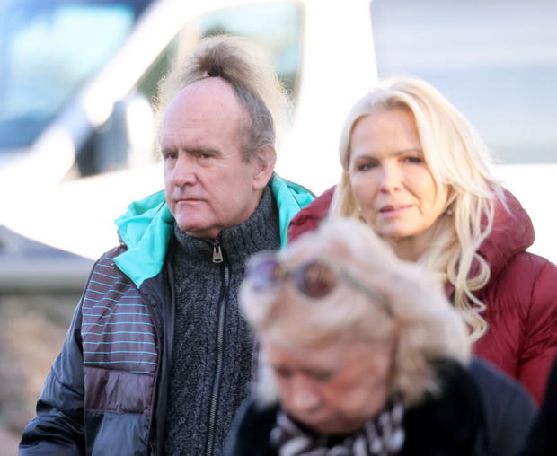 Pogrzeb Ryszarda Poznakowskiego. Mieczysław Jurecki, Anna Jurksztowicz