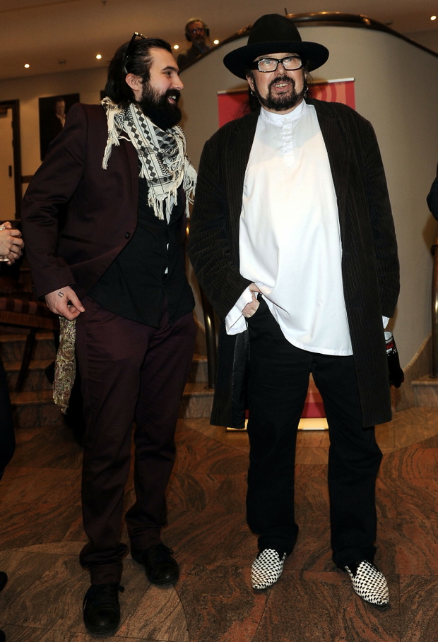 Zbigniew Hołdys z synem Tytusem, 30.03.2012 Warszawa.