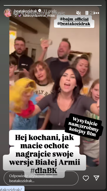 Beata Kozidrak dziękuje za wsparcie