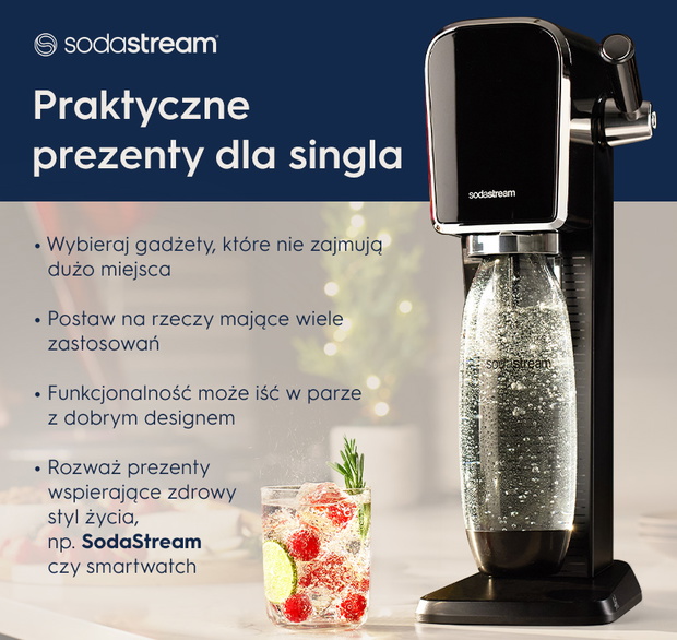 Praktyczne prezenty dla singla - infografika