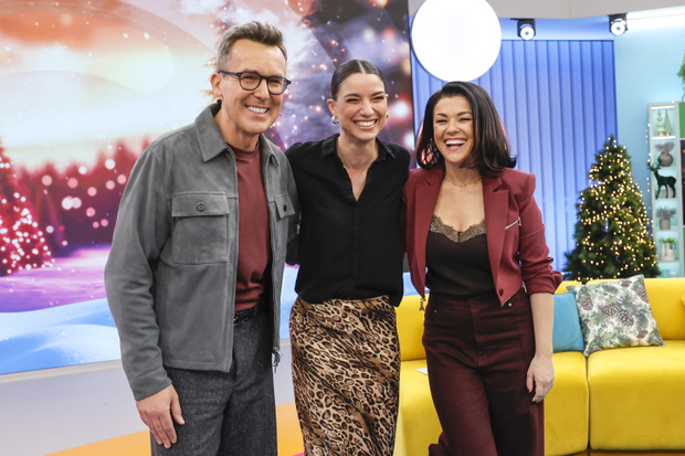 Maciej Kurzajewski, Lenka Klimentova, Katarzyna Cichopek, „halo tu Polsat”, Warszawa, 04.01.2025 r.