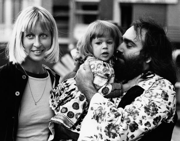 Demis Roussos With His Wife Monique And Their Daughter Emily