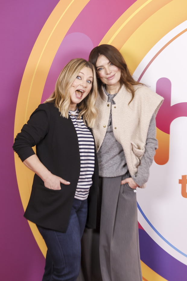 Katarzyna Bujakiewicz, Sylwia Majdan, plan „halo tu Polsat”, Warszawa, 26.01.2025 r.