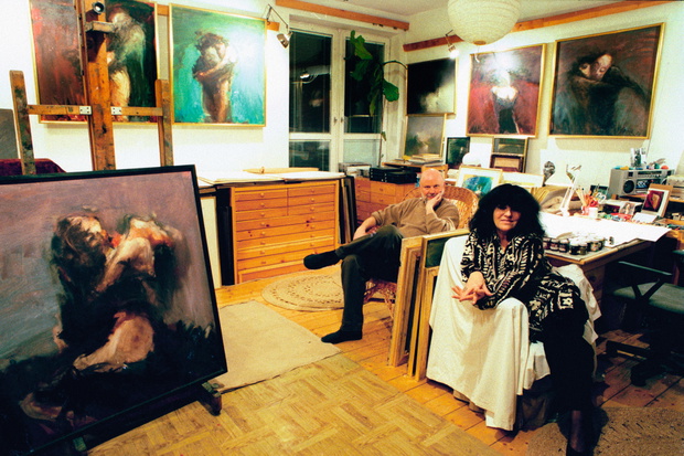 28.02.1995 WARSZAWA , GALERIA ALICJI WAHL, NIE UŻYWAĆ PONOWNIE