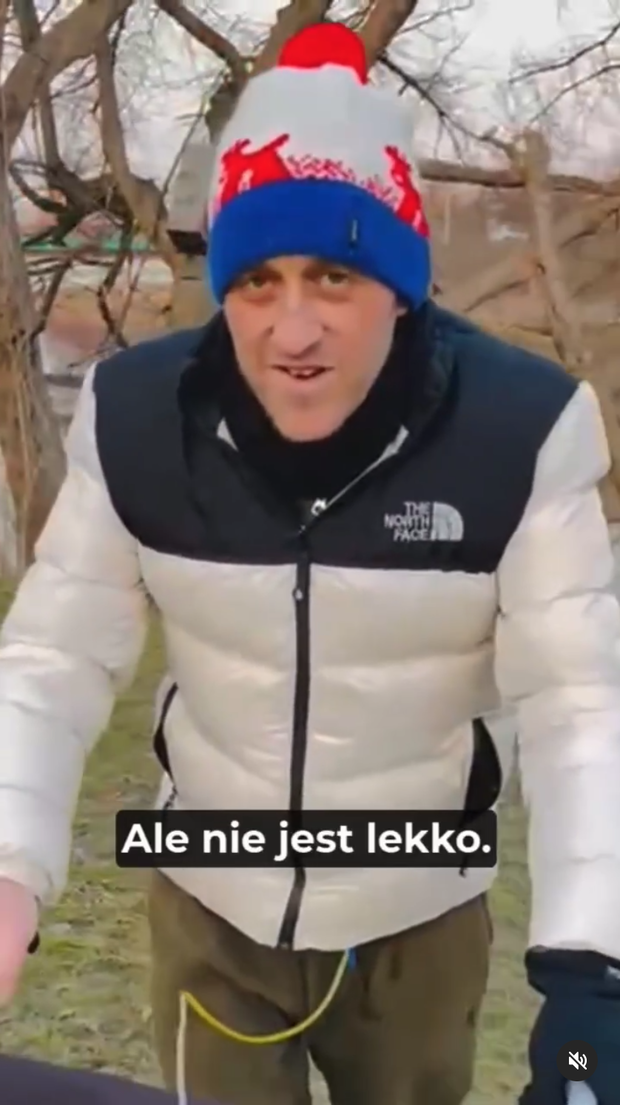 Tomasz Jakubiak na spacerze, 06.02.2025 r.