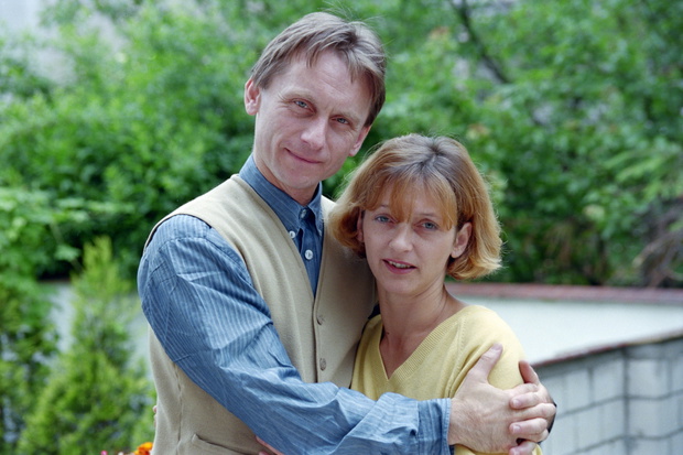 Krzysztof Tyniec z zona, 1995