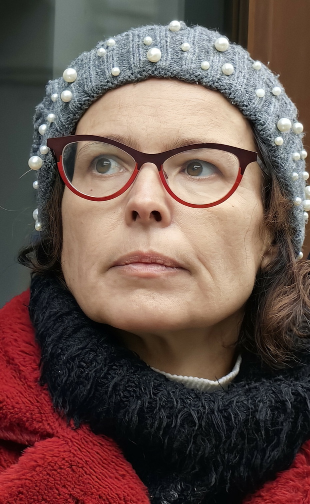 Agata Passent, córka Agnieszki Osieckiej, Łódź, 07.12.2023 r.