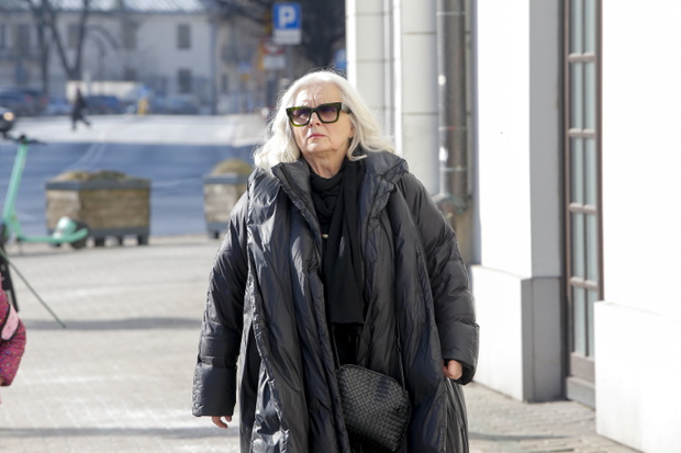 Pogrzeb Wojciecha Trzcińskiego. Magda Umer
