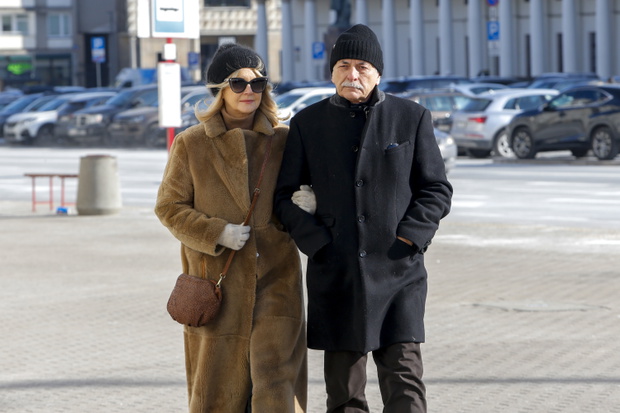 Pogrzeb Wojciecha Trzcińskiego. Grażyna Torbicka, Adam Torbicki