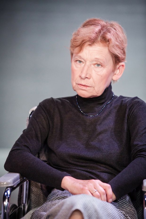 Prób amedialna spektaklu B?ogie dni w Teatrze Ateneum