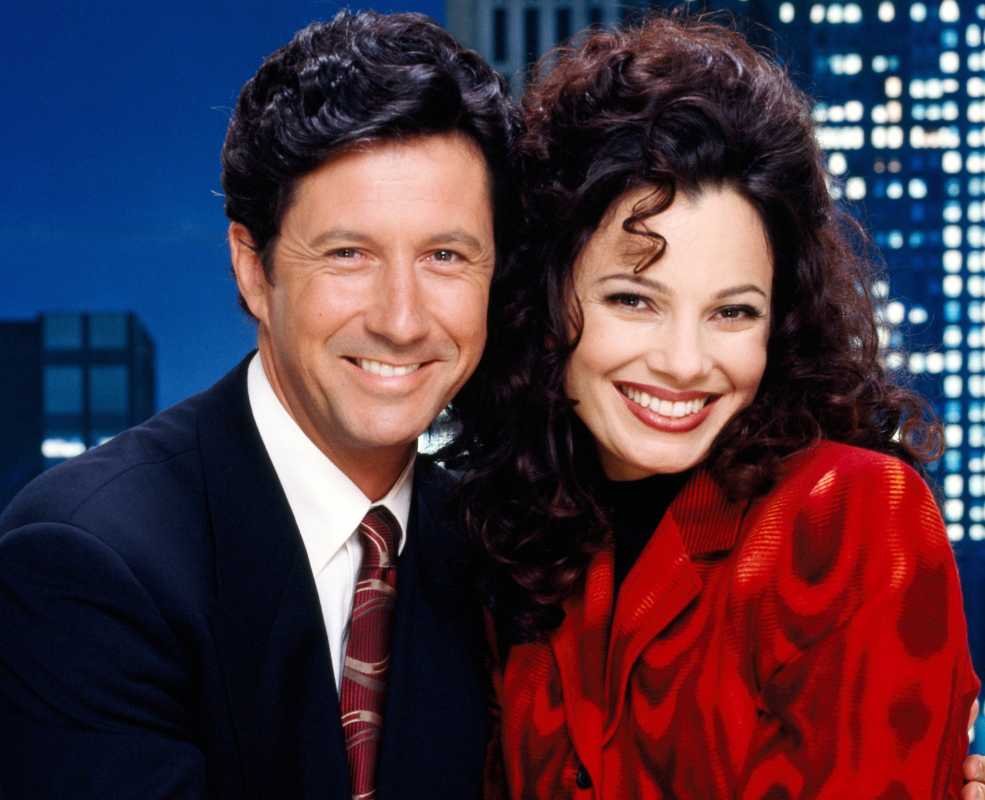 Charles Shaughnessy, Fran Drescher, Serial Pomoc Domowa, LOS ANGELES, 1993.