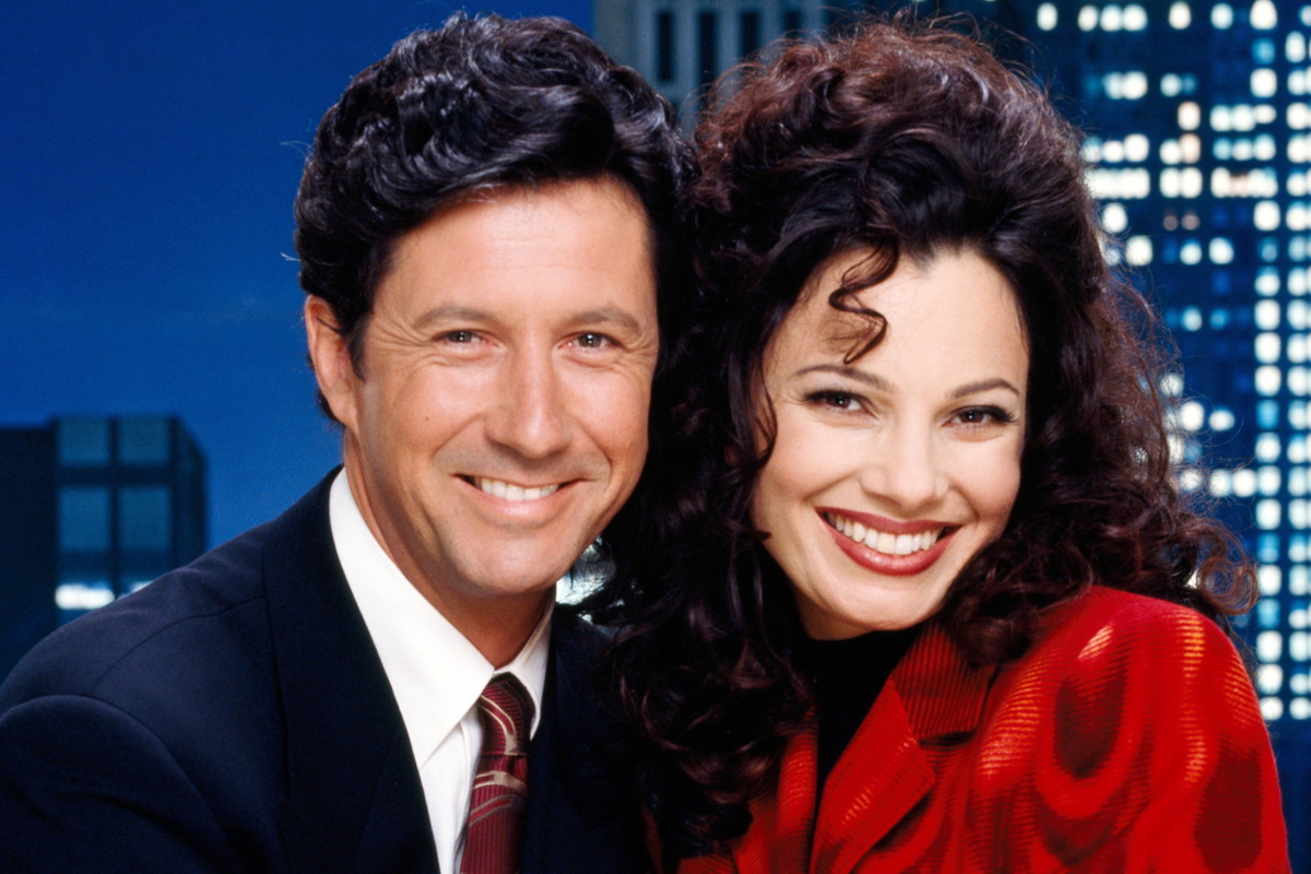 Charles Shaughnessy, Fran Drescher, Serial Pomoc Domowa, LOS ANGELES, 1993.