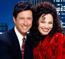 Charles Shaughnessy, Fran Drescher, Serial Pomoc Domowa, LOS ANGELES, 1993.