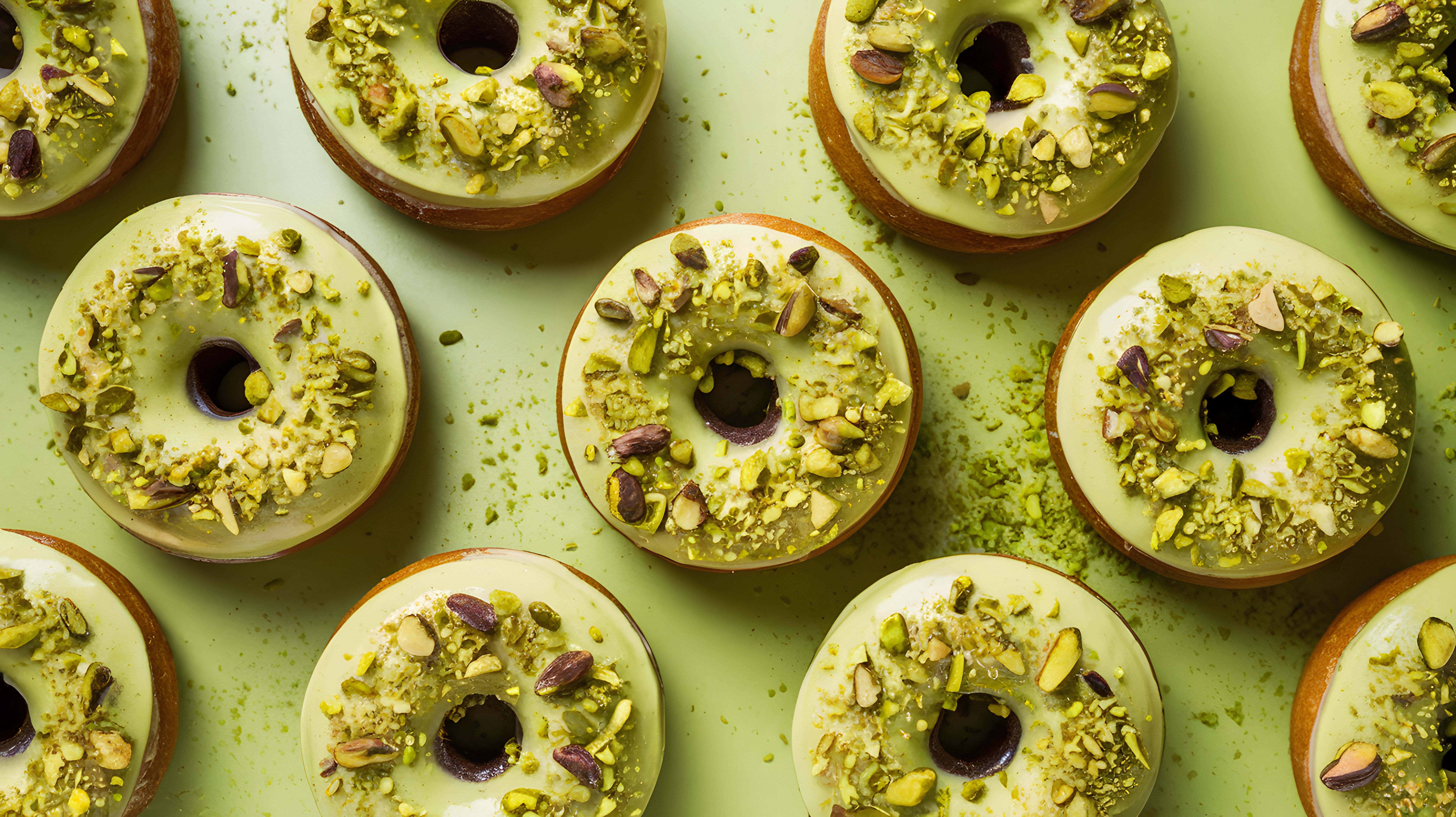 pistacjowe pączki