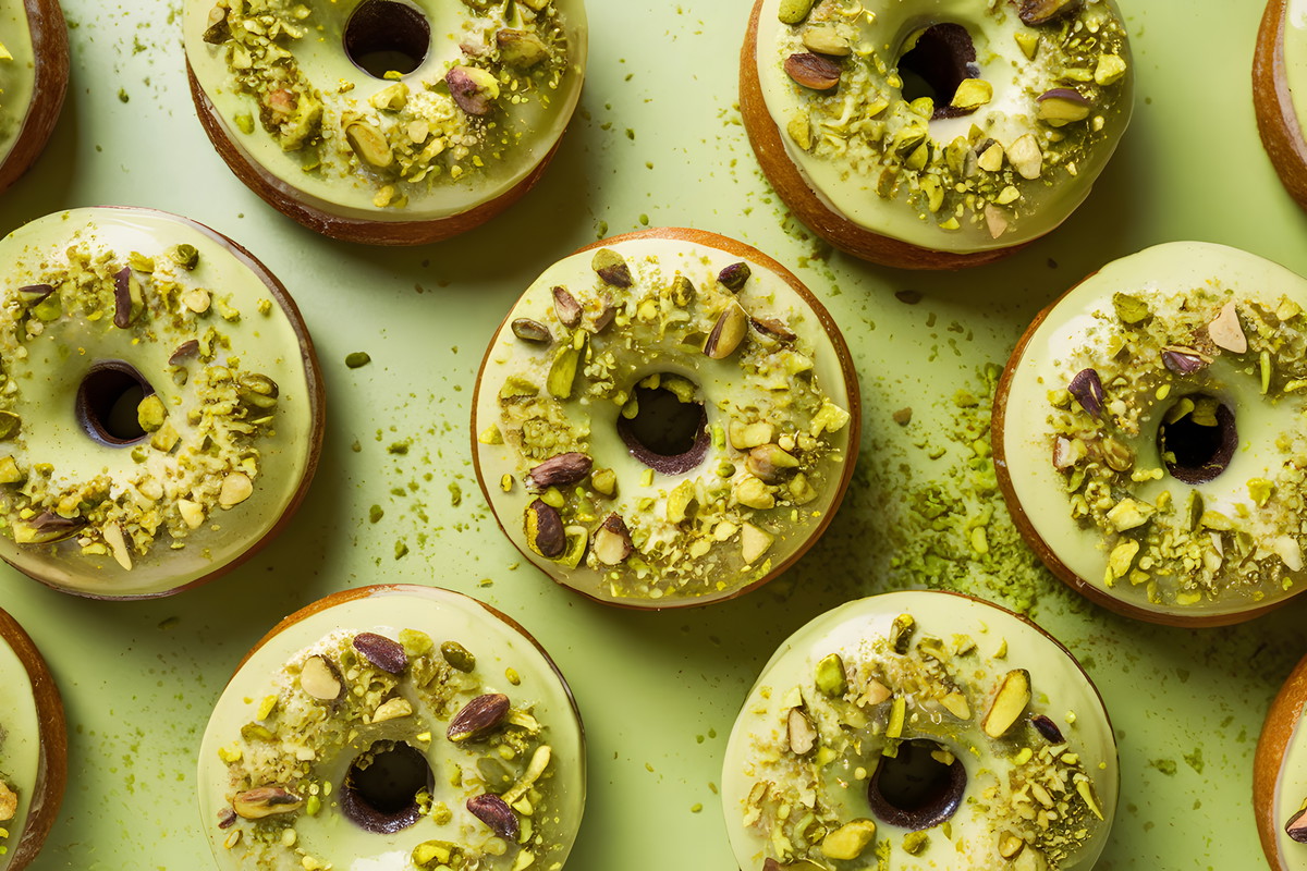 pistacjowe pączki