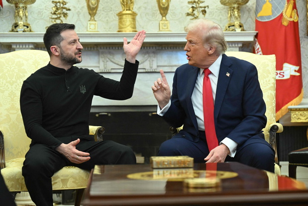 Wołodymyr Zełenski, Donald Trump, Waszyngton, 28.02.2025 rok