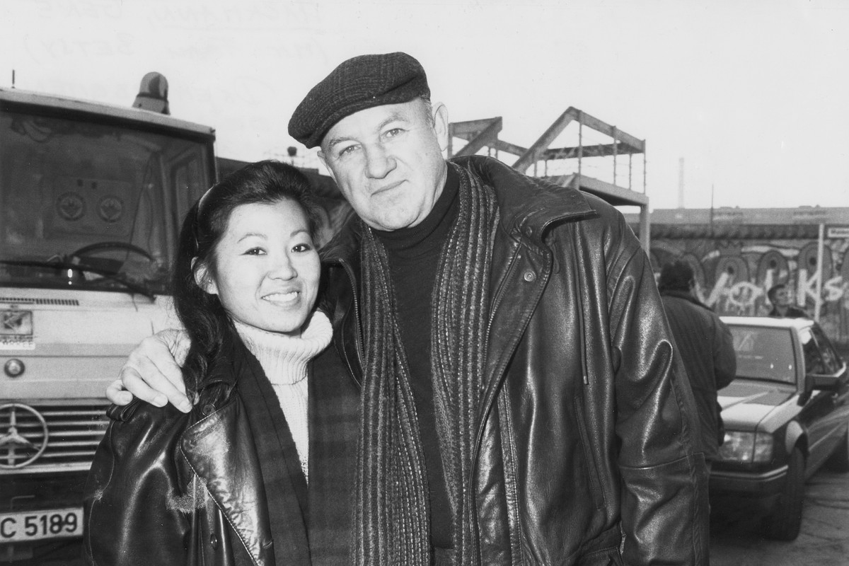 Hackman, Gene - Schauspieler, USA/ mit Ehefrau Betsy