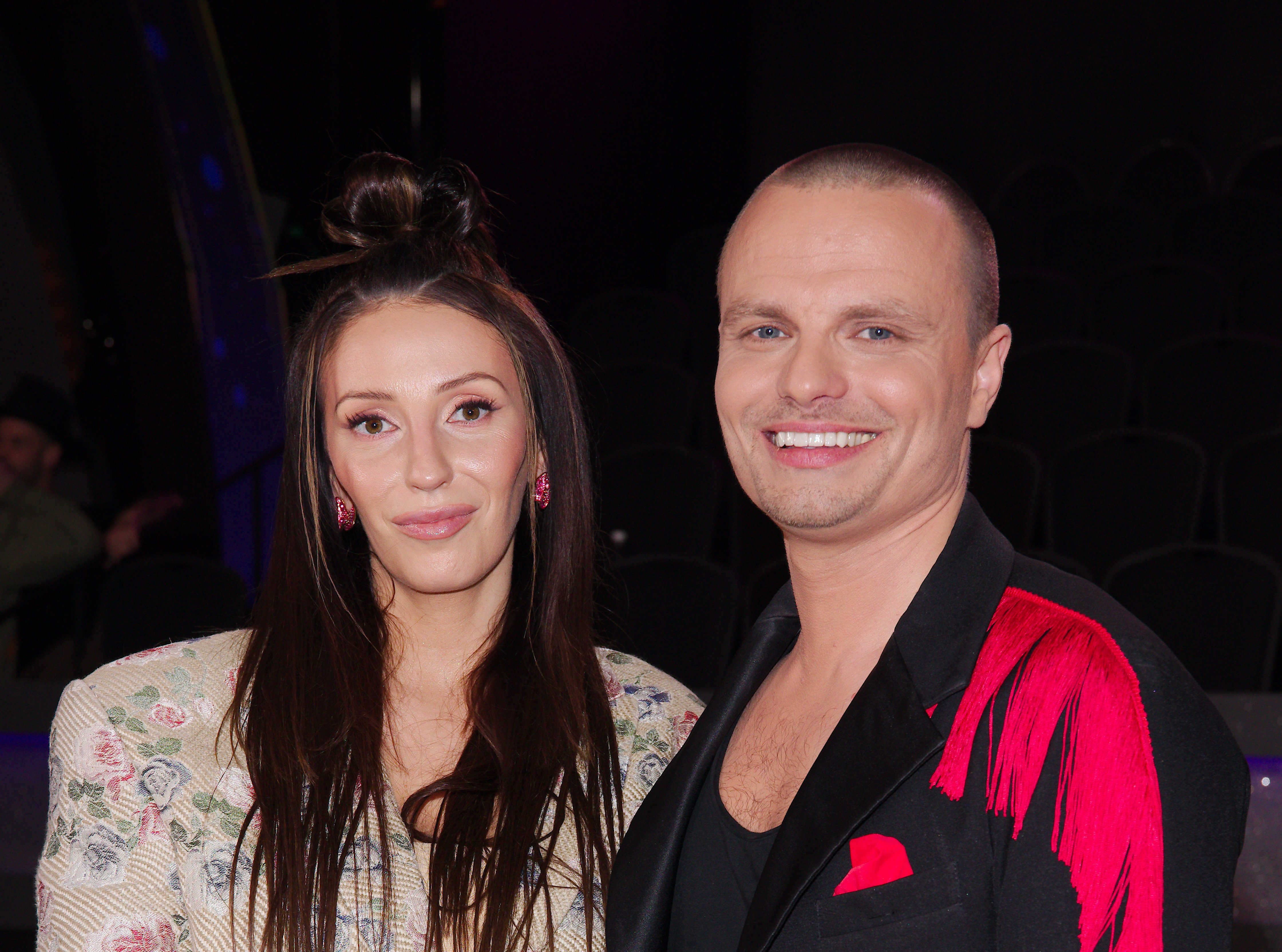 Marcin Hakiel z partnerką Dominika