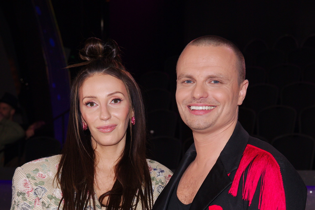 Marcin Hakiel z partnerką Dominika