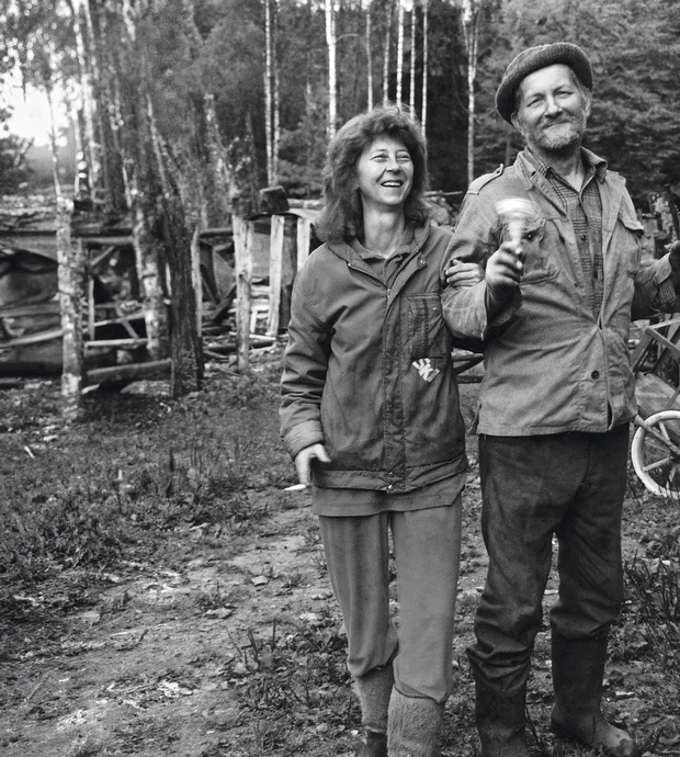 Simona Kossak i Lech Wilczek. Zdjęcia pochodzą z książki "Moje życie z Simoną Kossak". Wyd. Marginesy