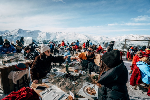 Mottolino, czas na lunch_